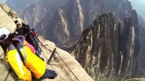 Hua Shan Cliffiside Plank Walk in China